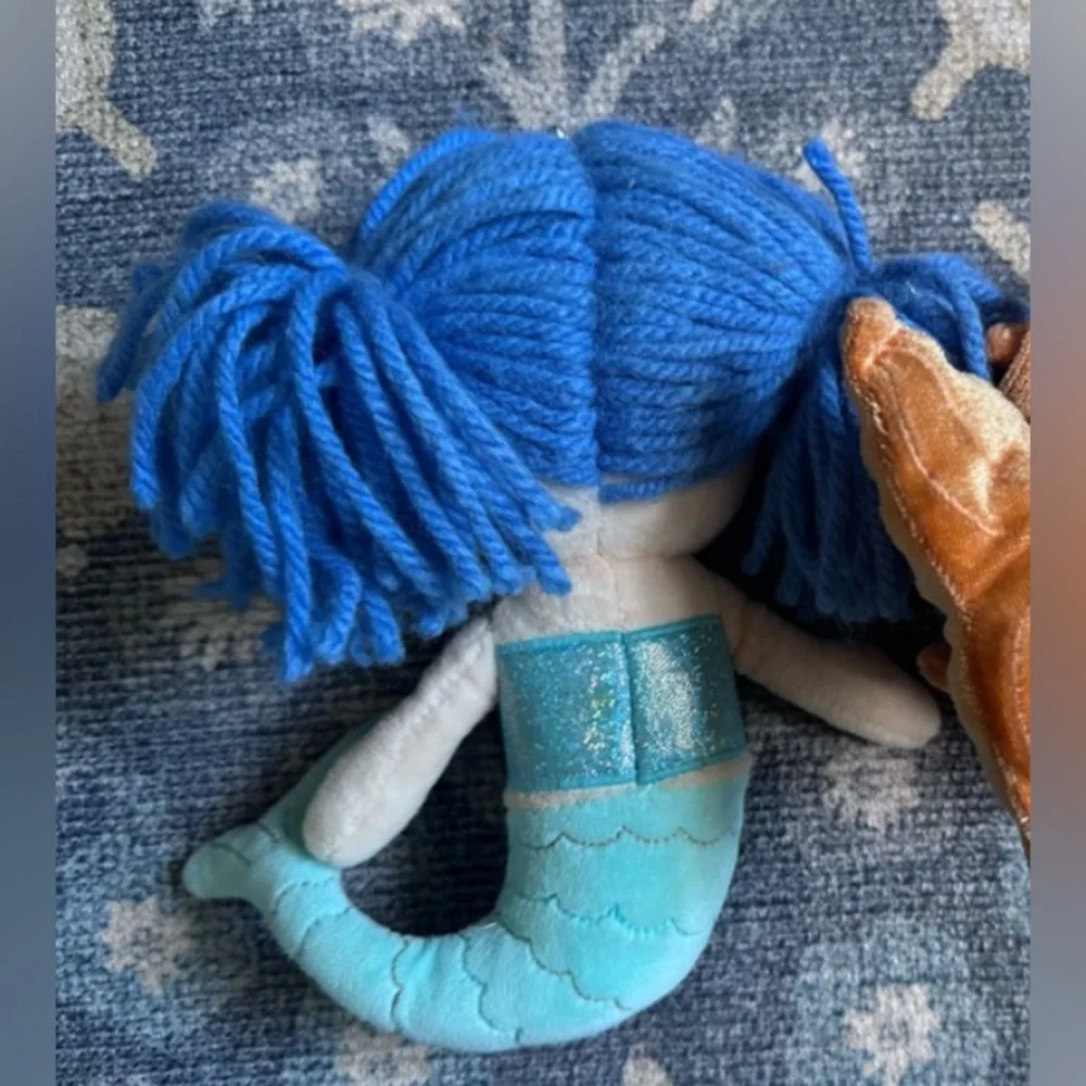 Gymboree Blue Mermaid Plush Bag